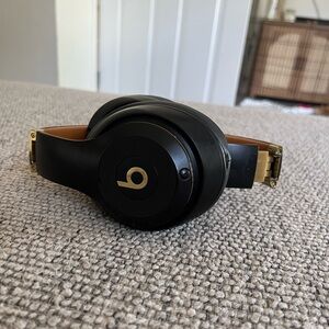 Black and Gold Wireless Headphones